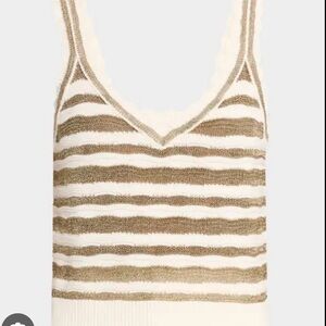 Veronica Beard Binetto Stripe Knit Top, XS